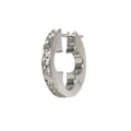 Louis Vuitton Hoop Earrings Empreinte Diamond 18k WG White Gold One Side Single