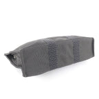 Hermes Her Line MM Serie Button Canvas Tote Bag Gray — view 4