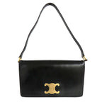 Celine Trapeze Triomphe Bag Bf438 no Leather Black Gold Hardware — view 2