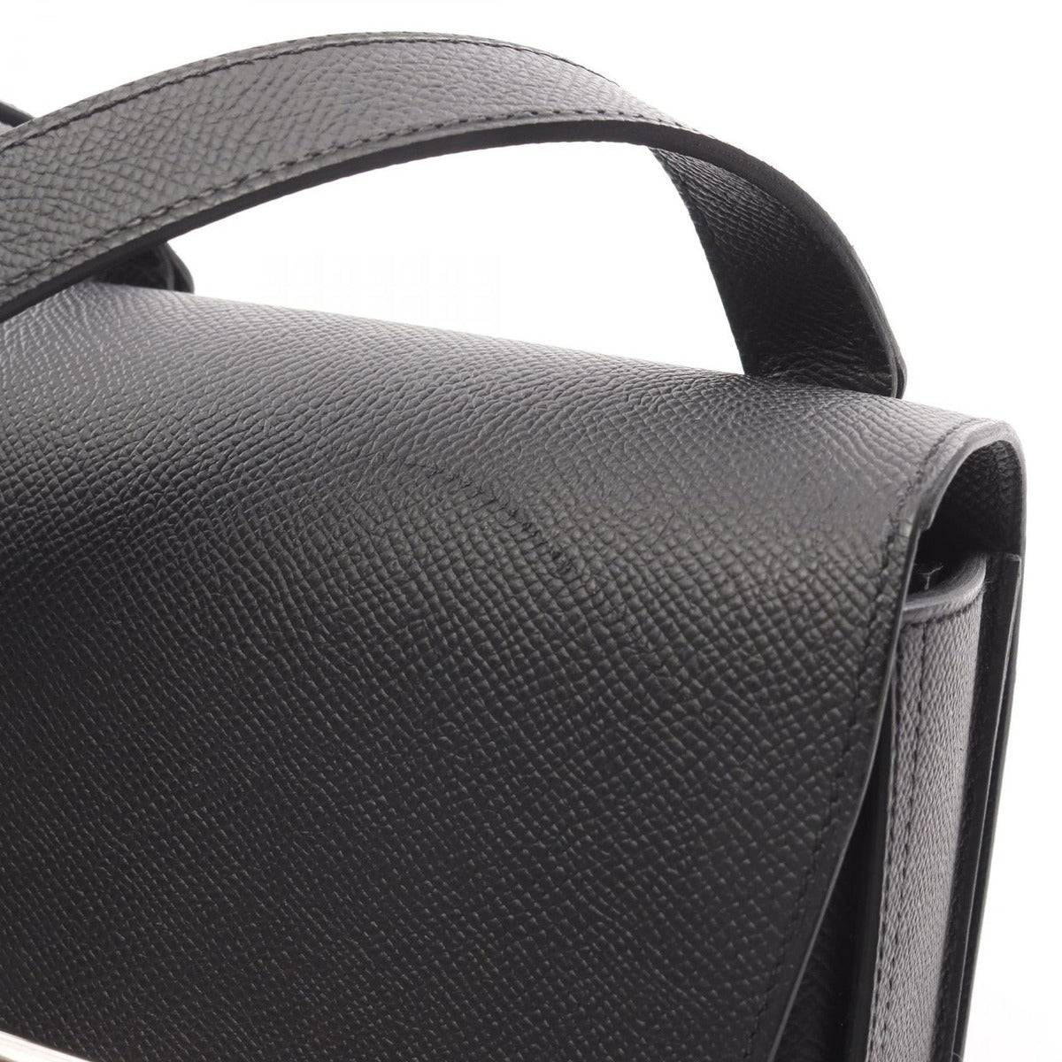 Hermes Shoulder Bag Della Cavalleria Mini Black Leather Cavalleri — view 9