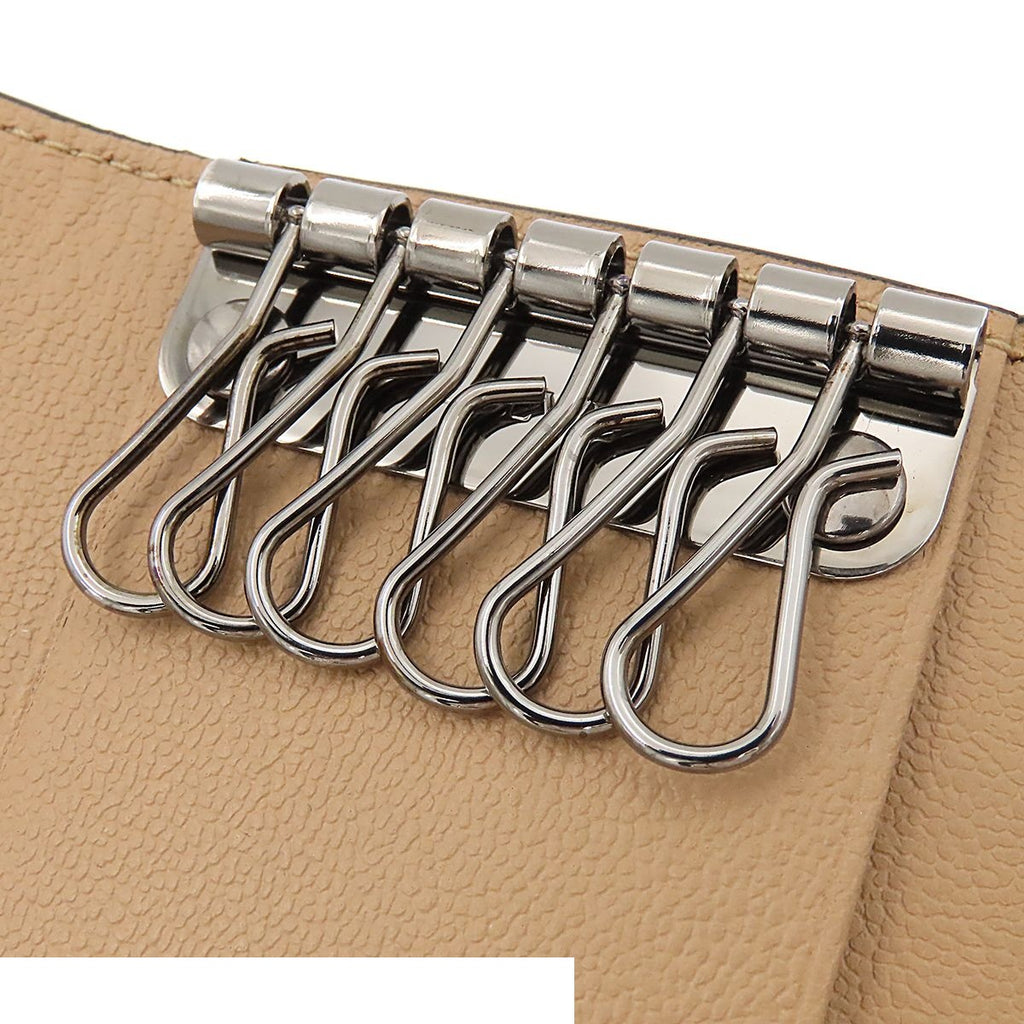 Loewe Parmasix Key Holder Key Case Brown Leather — view 6