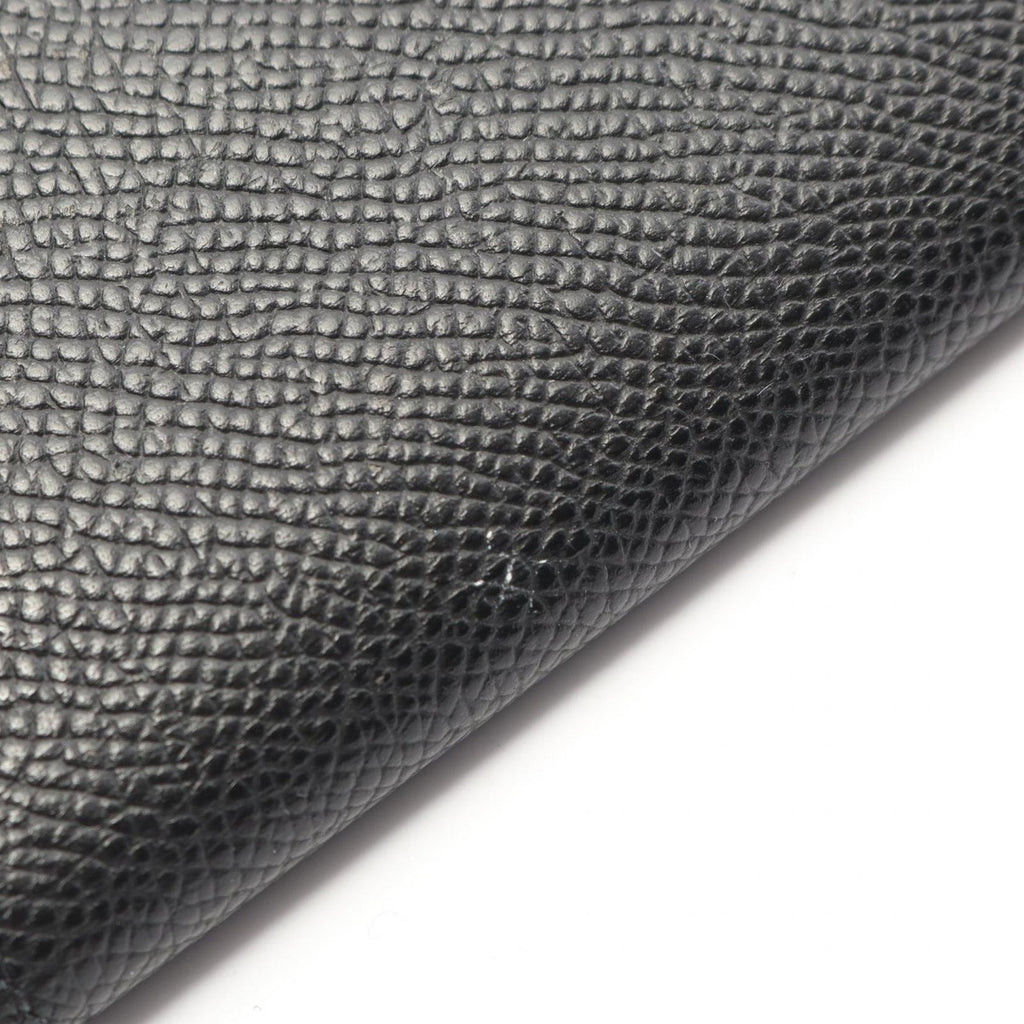 Hermes Bifold Wallet Bearn Souffle Black Leather — view 7