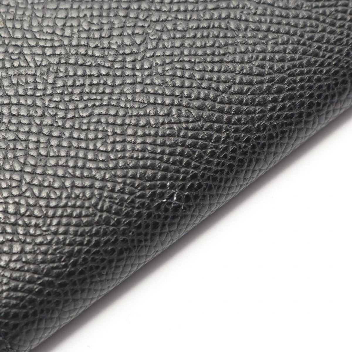 Hermes Bifold Wallet Bearn Souffle Black Leather — view 7