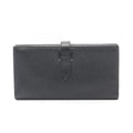 Hermes Bifold Wallet Bearn Souffle Black Leather