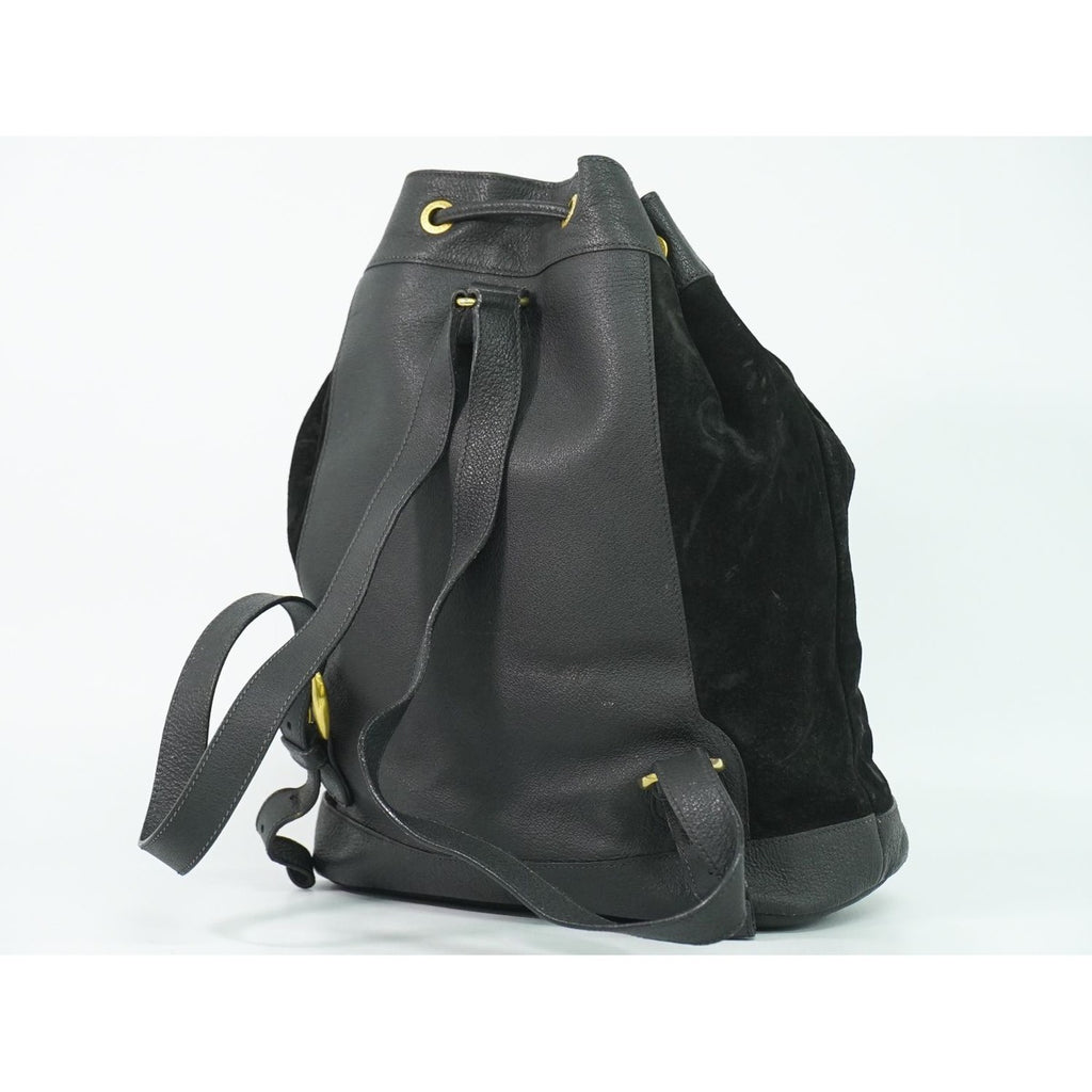 Gucci Bamboo Backpack Suede Leather Black — view 2