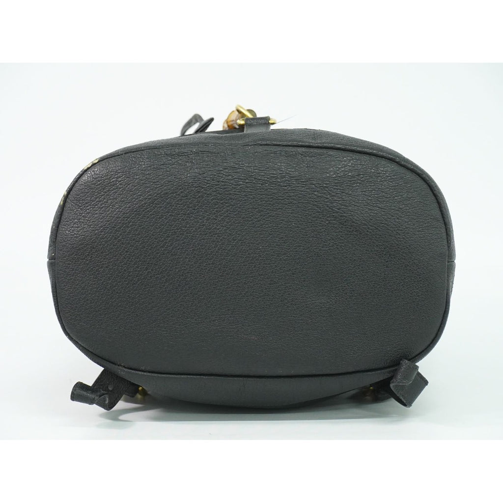 Gucci Bamboo Backpack Suede Leather Black — view 3
