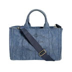 Prada Canvas Tote Bag Canapa Blue — view 2