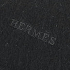 Hermes Cashmere Logo Embroidery Fringe Scarf Shawl Simple — view 6