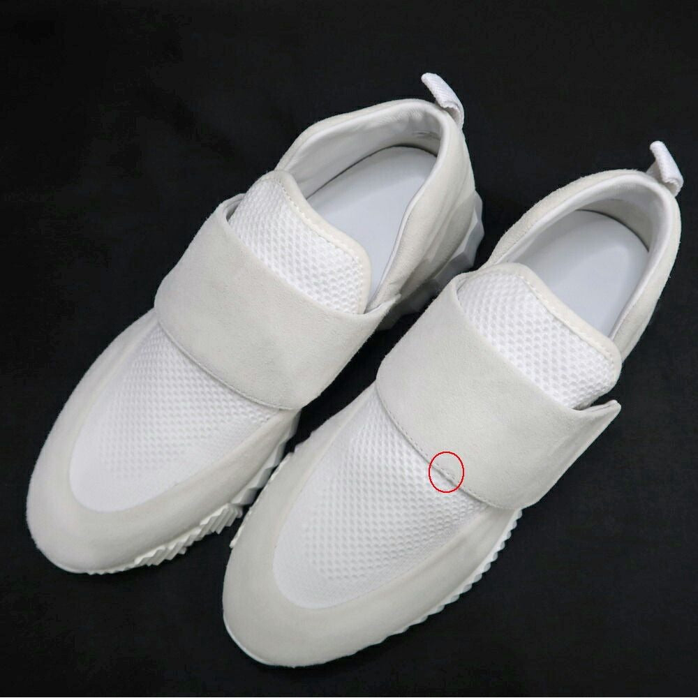 Hermes Bouncing Velcro Sneakers 38 White Beige — view 8