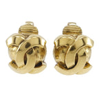 Chanel Coco Mark Vintage Gold Plated 11.2 g Earrings — view 2