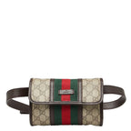 Gucci Sherry Line GG Supreme Body Bag Waist Beige Multicolor