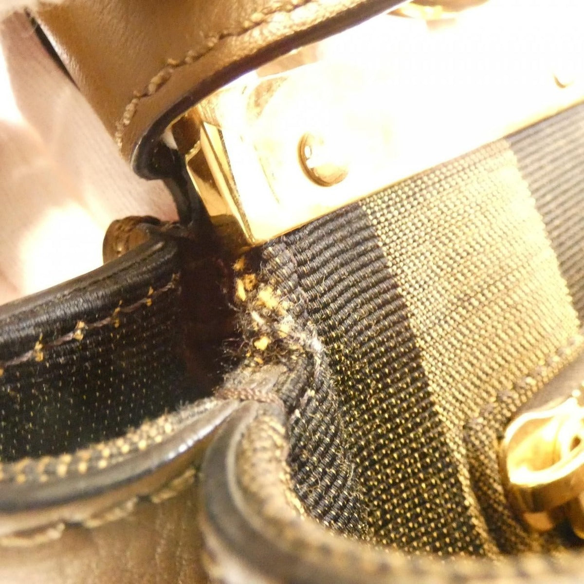Fendi Peekaboo Bag Gold Foresta — view 8