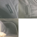 Saint Laurent Paris Clutch Bag Logo Patch Leather Black — view 9