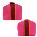 Hermes Brid A Black PM Handbag Pouch Hibiscus Pink — view 5