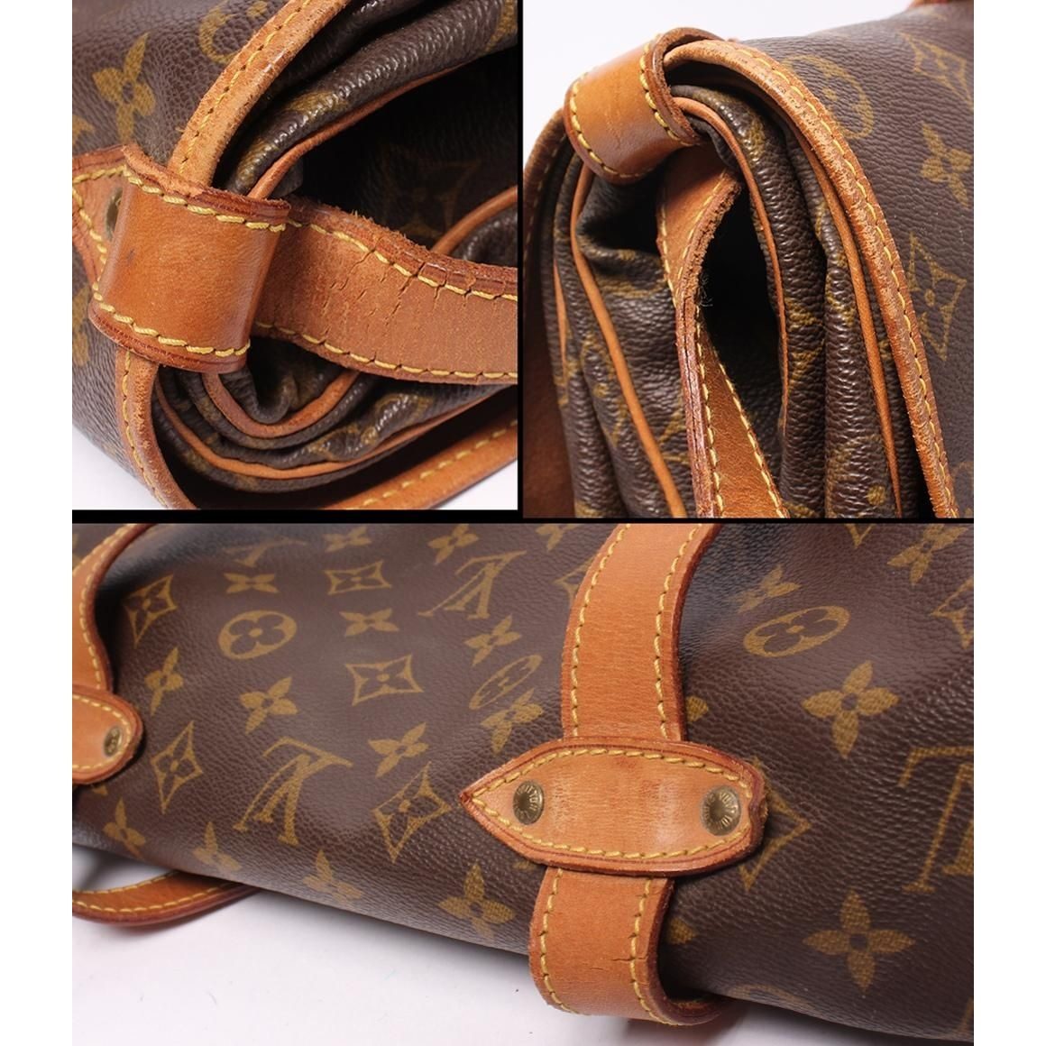 Louis Vuitton Shoulder Bag Crossbody Saumur 43 Monogram — view 8