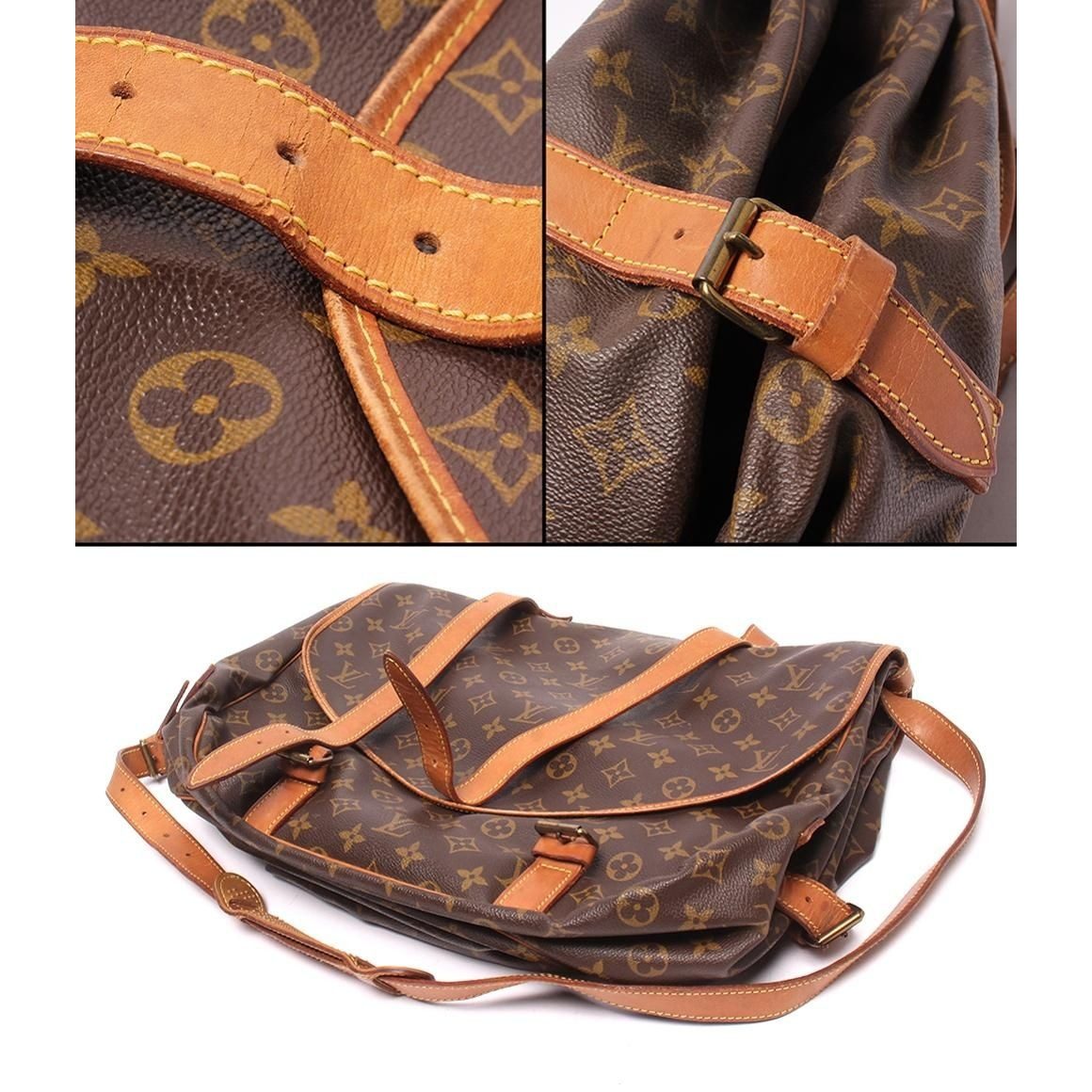 Louis Vuitton Shoulder Bag Crossbody Saumur 43 Monogram — view 9