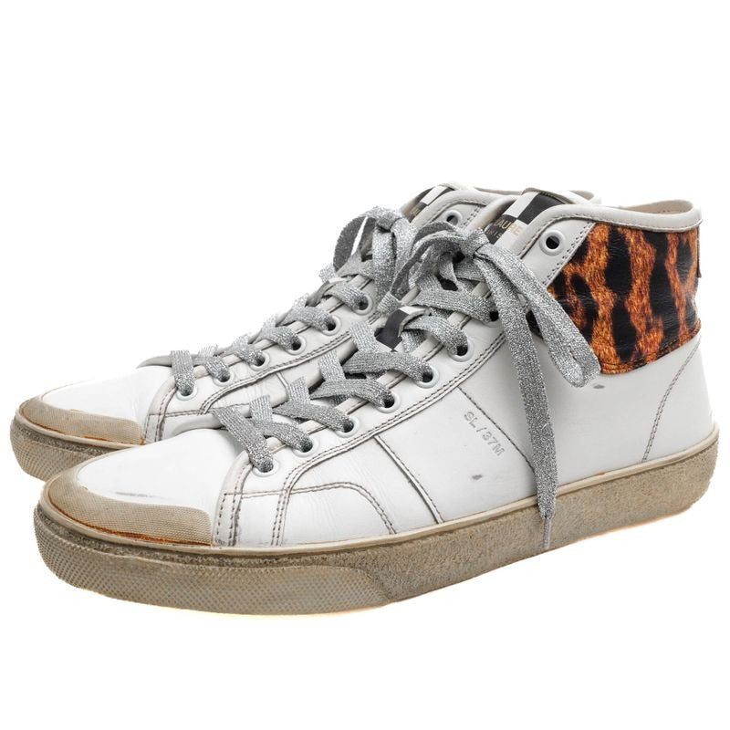 Yves Saint Laurent Shoes Sneakers High Cut Men Leather