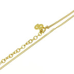 Christian Dior GP Rhinestone CD Logo Necklace Gold — view 6