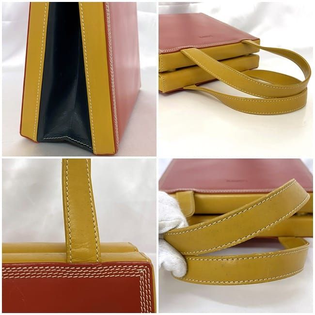Loewe Handbag Red Yellow Top Handle — view 2