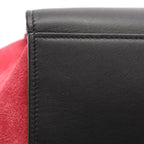 Celine Handbag Trapeze Black Grey Red Leather — view 6