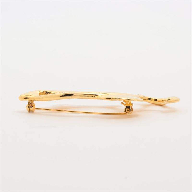 Yves Saint Laurent Dolphin Motif Pin Brooch GP — view 5