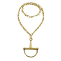 Gucci Half Horsebit Necklace Yellow Gold