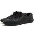 Prada Shoes Sneakers Low Cut Women Leather Black 3 E5620