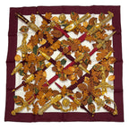 Hermes Scarf 100% Silk Carre 90 AU Plus Dru Powerful Brown — view 2