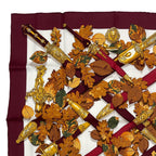 Hermes Scarf 100% Silk Carre 90 AU Plus Dru Powerful Brown — view 3