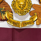 Hermes Scarf 100% Silk Carre 90 AU Plus Dru Powerful Brown — view 7