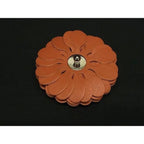 Loewe Stud Flower Leather Bag Charm Accessories Terracotta — view 2