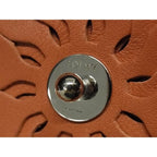 Loewe Stud Flower Leather Bag Charm Accessories Terracotta — view 3