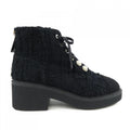 Chanel Size 37 Black Boots