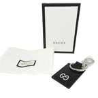 Gucci Guccissima Signature Key Holder Silver