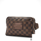 Louis Vuitton Bum Bag Brooklyn Small 2-Way Waist Pouch Ebene Brown Strap