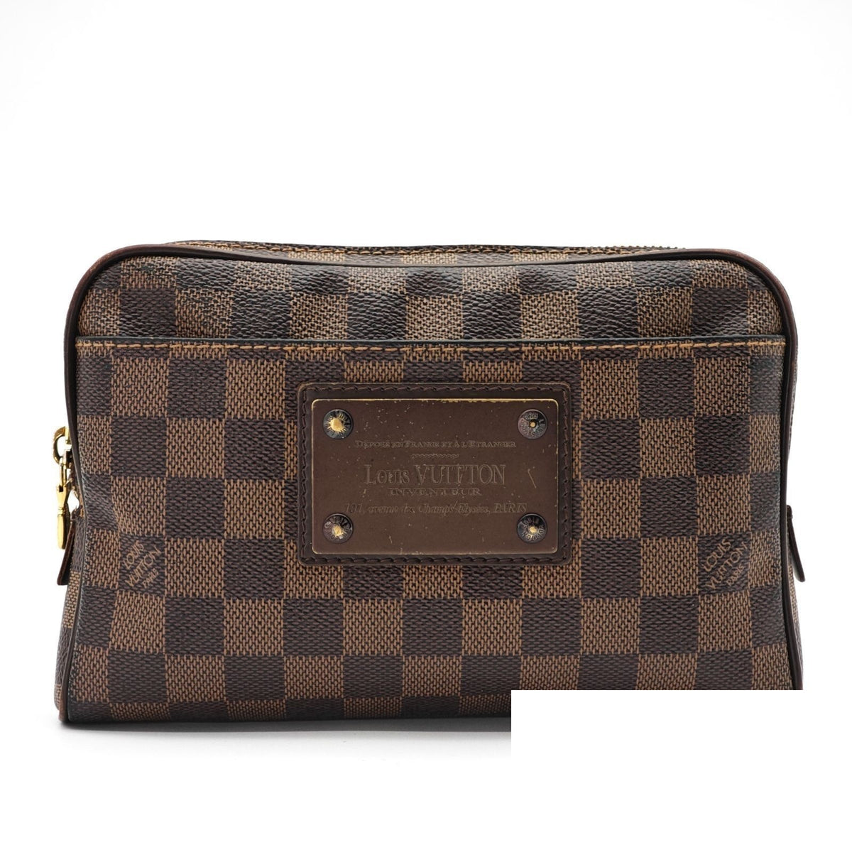 Louis Vuitton Bum Bag Brooklyn Small 2-Way Waist Pouch Ebene Brown Strap