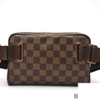 Louis Vuitton Bum Bag Brooklyn Small 2-Way Waist Pouch Ebene Brown Strap — view 3