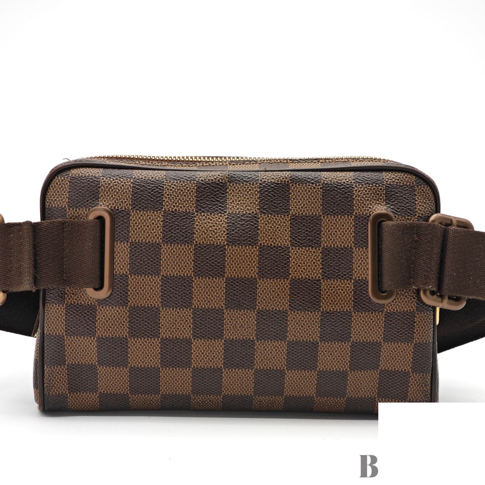 Louis Vuitton Bum Bag Brooklyn Small 2-Way Waist Pouch Ebene Brown Strap — view 3