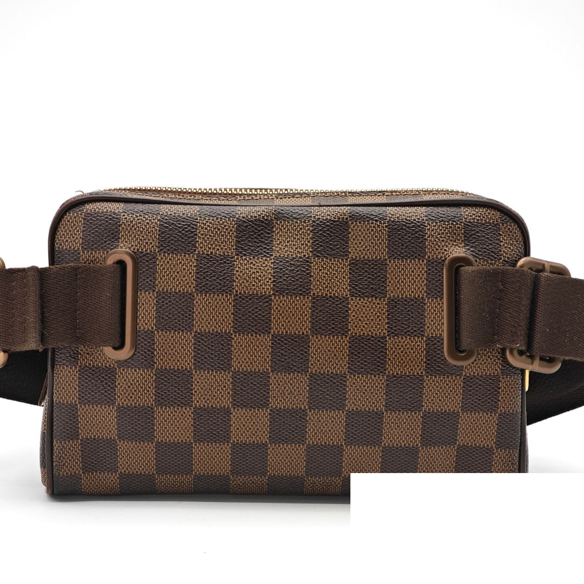 Louis Vuitton Bum Bag Brooklyn Small 2-Way Waist Pouch Ebene Brown Strap