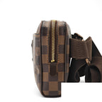 Louis Vuitton Bum Bag Brooklyn Small 2-Way Waist Pouch Ebene Brown Strap