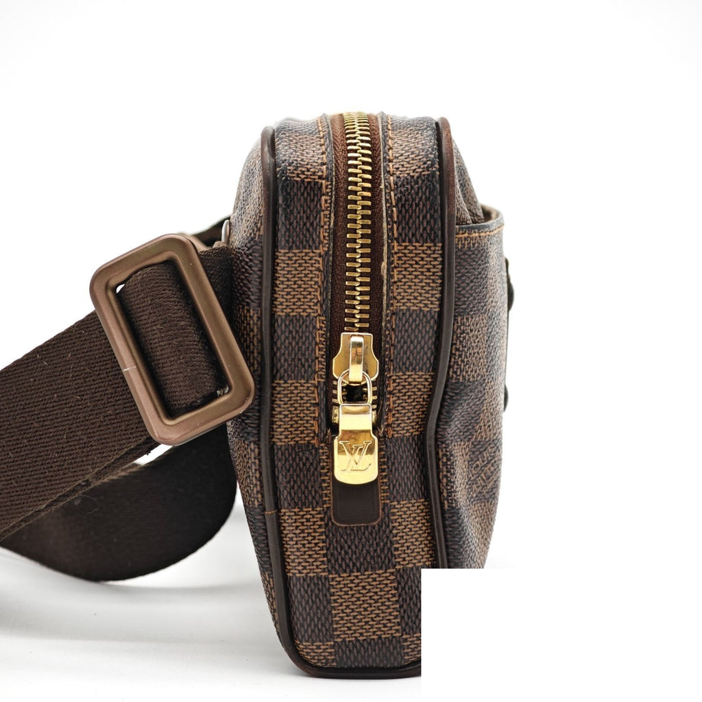Louis Vuitton Bum Bag Brooklyn Small 2-Way Waist Pouch Ebene Brown Strap