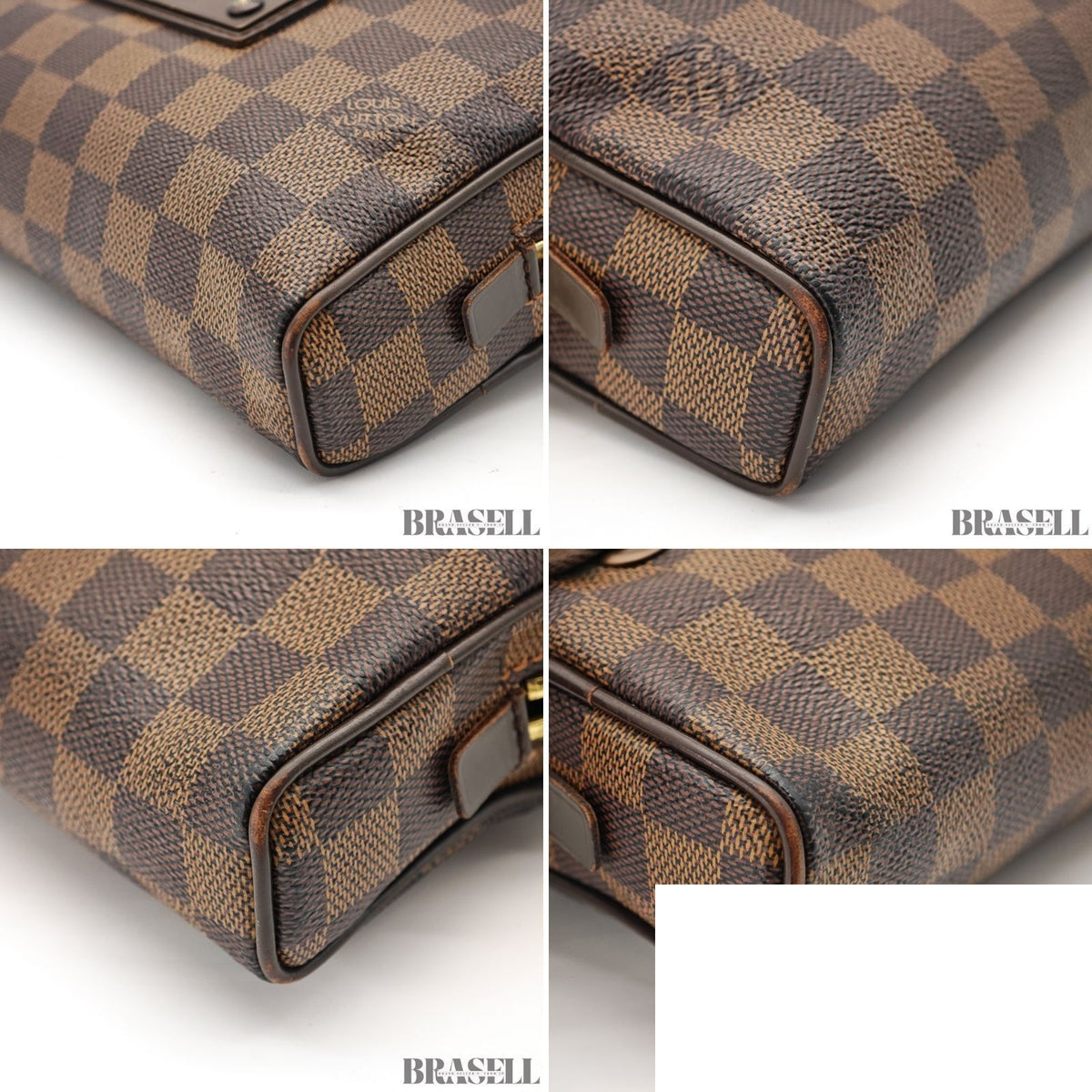 Louis Vuitton Bum Bag Brooklyn Small 2-Way Waist Pouch Ebene Brown Strap