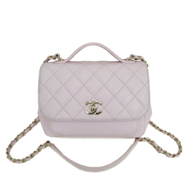 Chanel Business Affinity Pink Quilted Caviar Hand Shoulder Bag — view 2