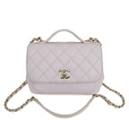 Chanel Business Affinity Pink Quilted Caviar Hand Shoulder Bag — view 2