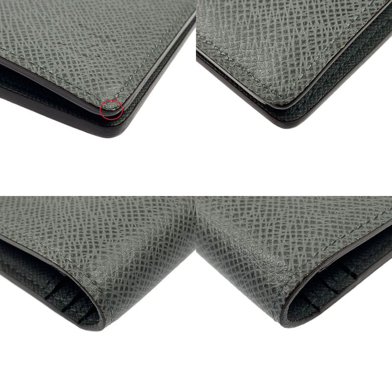 Louis Vuitton Taiga Portefeuille Brazza Folding Long Wallet Gray — view 3