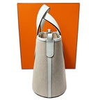 Hermes in the Loop 18 Toile Ash Veau Ecru Silver Handbag — view 2
