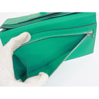 Hermes Bearn Souffle Bifold Wallet Epsom Vert Jade Silver — view 6