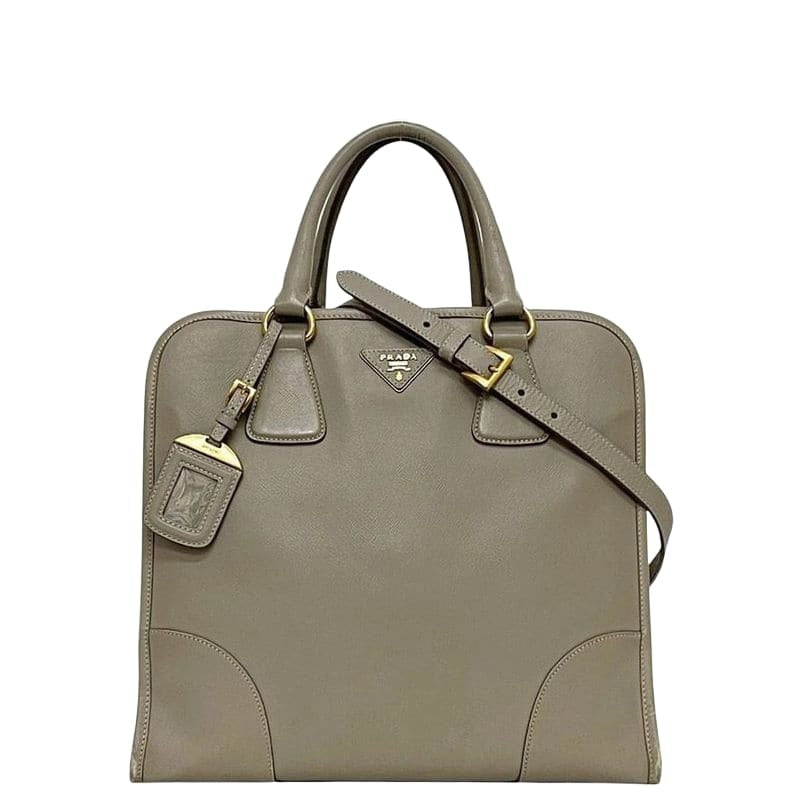 Prada 2-Way Bag Beige Bn2254 Saffiano Leather