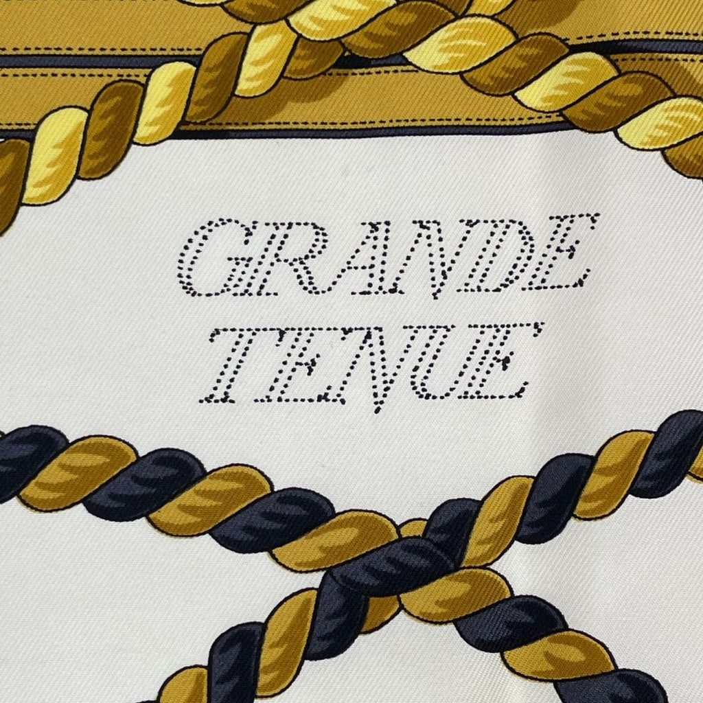 Hermes Scarf Silk Carre 90 Grande Tenue Horse Attire Black — view 6