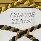 Hermes Scarf Silk Carre 90 Grande Tenue Horse Attire Black — view 6